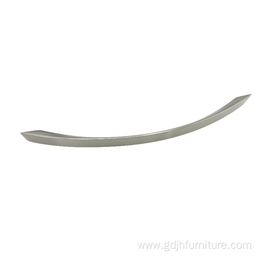 Brushed steel door handle